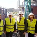 Carnero y Suárez-Quiñones visitando las obras que se realizan en Valladolid