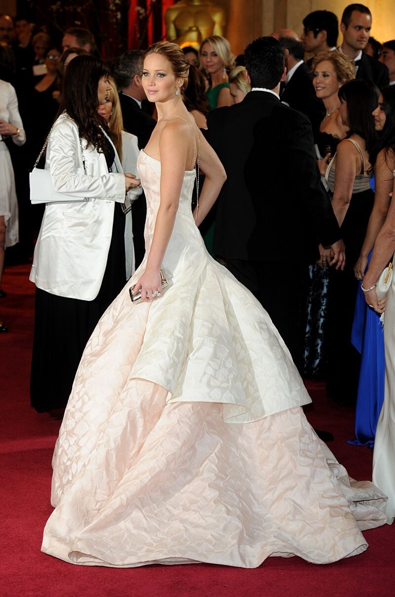 Jennifer Lawrence en los Premios Oscar 2013.