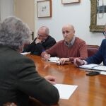 El presidente de la CHJ, Miguel Polo, durante su reunión con el conseller de Medio Ambiente, Vicente Martínez Mus