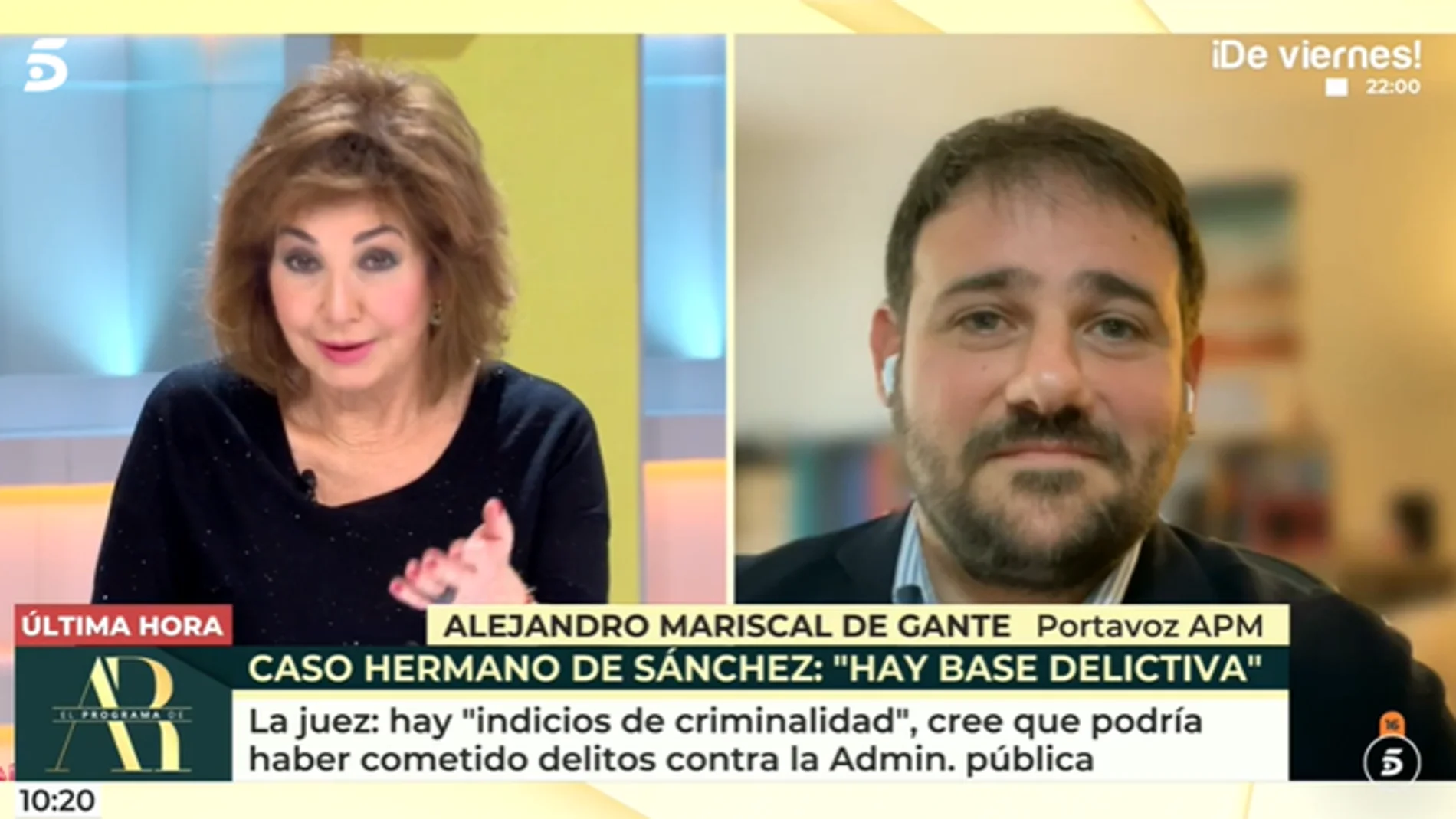 Ana Rosa Quintana y Alejandro Mariscal de Gante