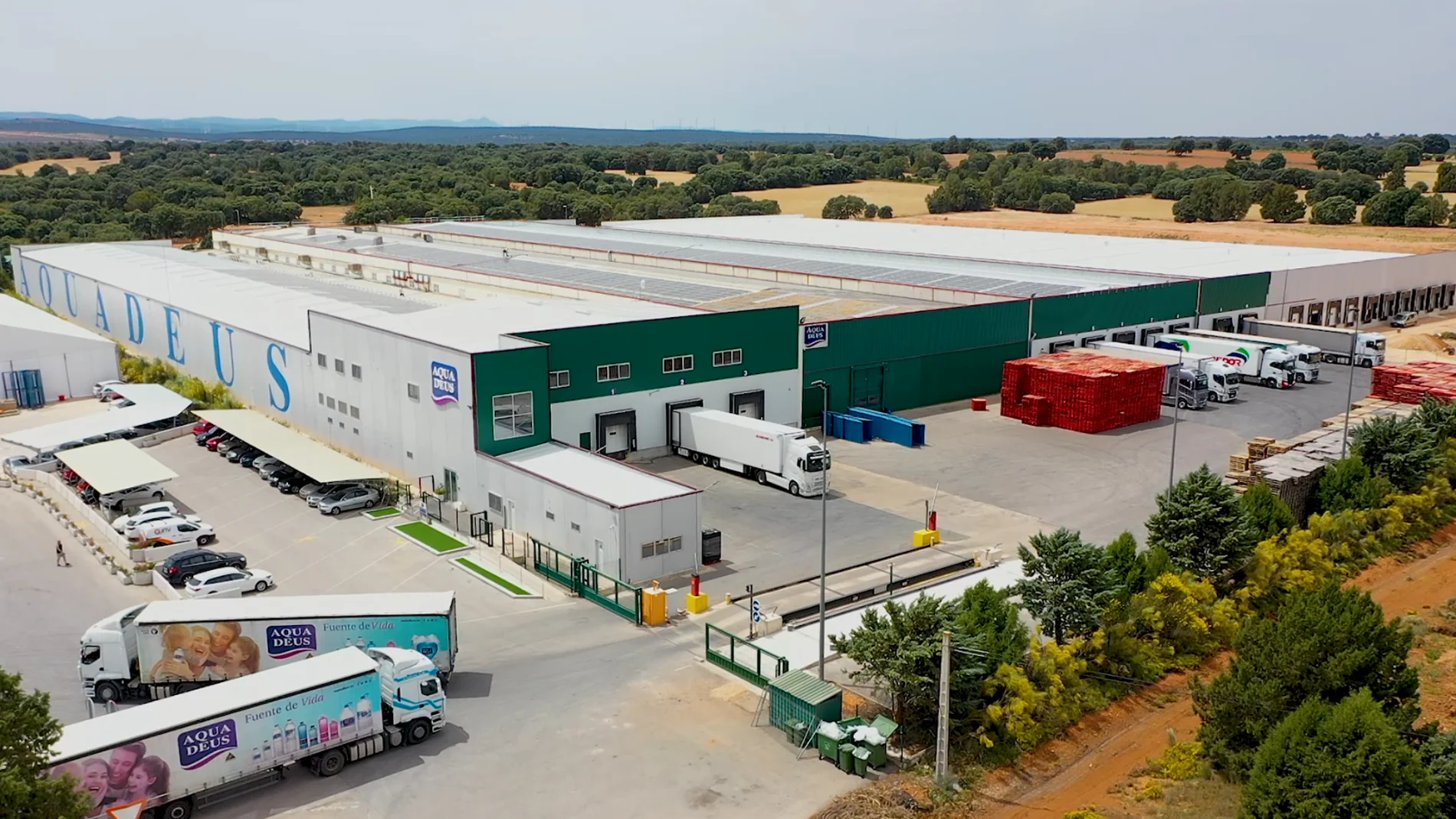 Vista aérea de las instalaciones de Aquadeus
