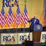 US President Donald J. Trump Addresses Republican Governors Association Meeting in Washington DC