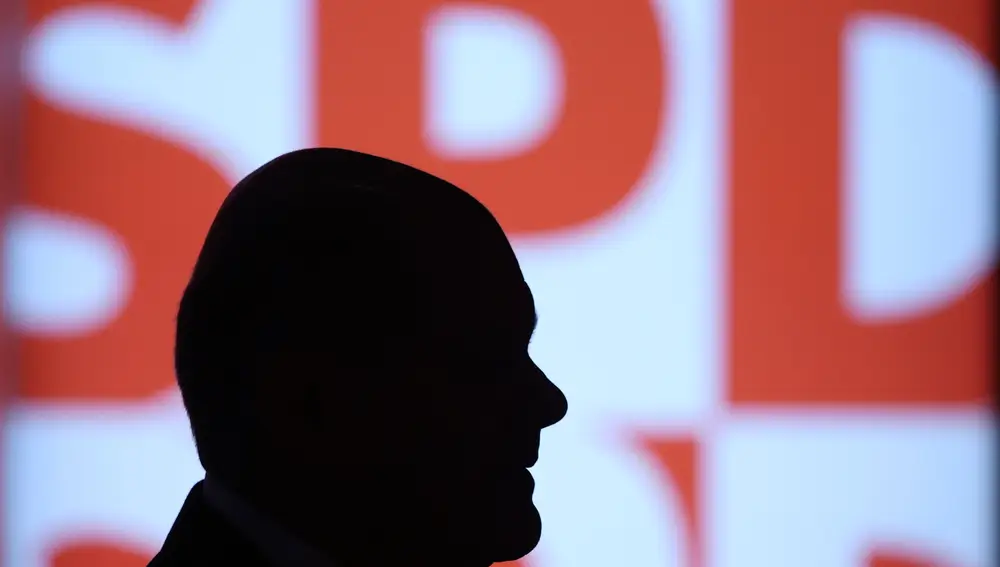 German Chancellor Scholz visits his constituency in Potsdam a day before the election