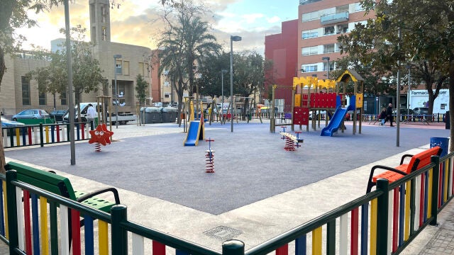 Imagen de la plaza Xúquer de la localidad de Paiporta