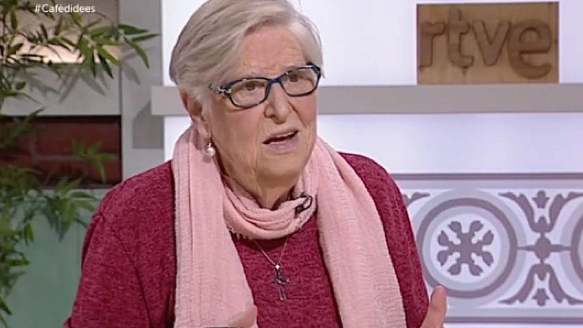 Viqui Molins, durante una entrevista en RTVE