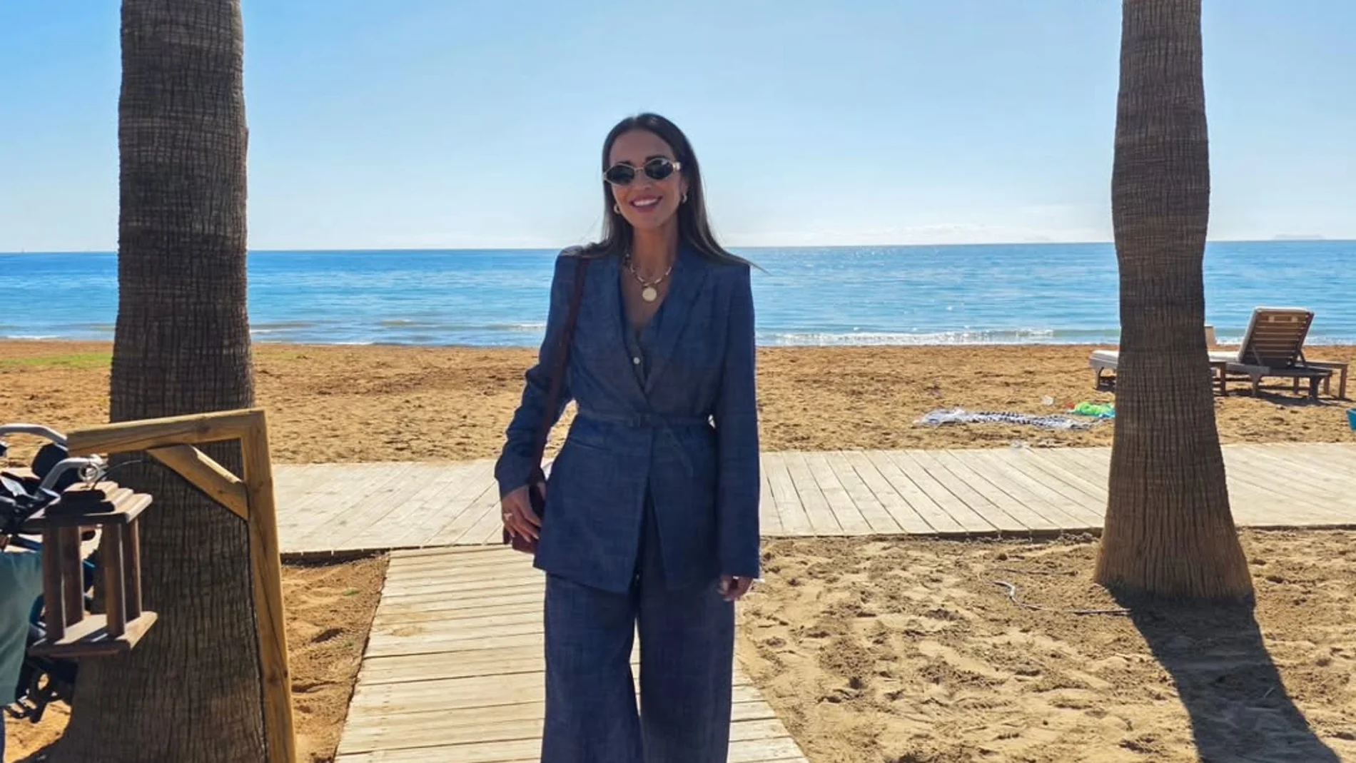 Paula Echevarría con traje.