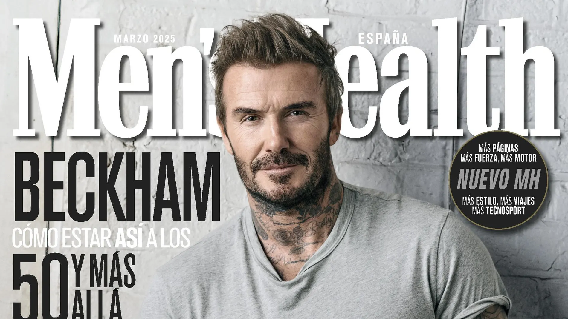 David Beckham, portada de Men's Health a sus 50