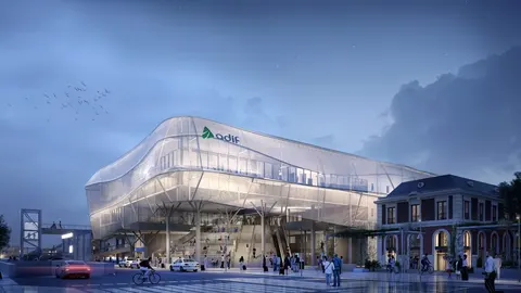 Imagen de la futura estación de tren de Valladolid Campo Grande
