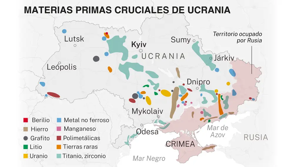Tierras raras en Ucrania
