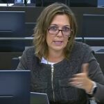 Milagros Marcos durante su intervención en la Comisión de Agricultura