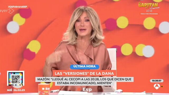 Susanna Griso, presentadora de 'Espejo Público'