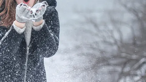 Chubascos con nieve en Aragón