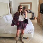 Paula Echevarría con total look de Zara.