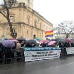 Protesta de los colectivos de izquierda