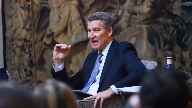 El presidente del PP, Alberto Núñez Feijóo