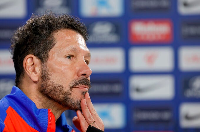 Rueda de prensa tras el entrenamiento del Atlético de Madrid