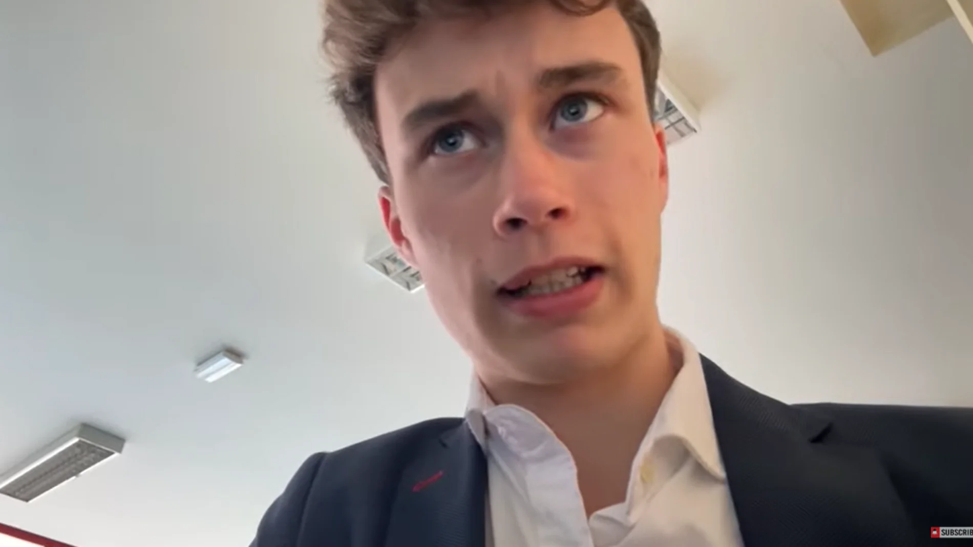 Jorge Rey, el joven aficionado a la meteorología, en una de sus últimas predicciones del tiempo.