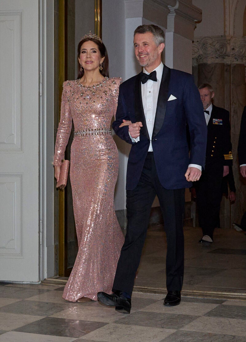 Mary de Dinamarca en una cena de gala en Copenhague.