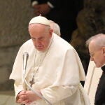 El Papa Francisco durante una Audiencia General en el año 2022