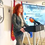 La directora general del SEF, Pilar Valero, ofreció los datos de paro relativos al mes de febrero