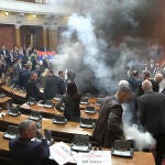 Serbia Parliament Injuries