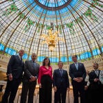 El Hotel Palace de Madrid reabre sus puertas tras su restauración. La presidenta de la Comunidad de Madrid isa