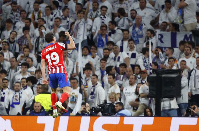 Encuentro de Champions League entre el Real Madrid Y el Atlético de Madrid.