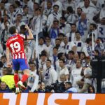 Encuentro de Champions League entre el Real Madrid Y el Atlético de Madrid.