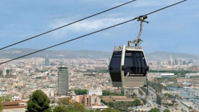 Imagen del teleférico de Barcelona