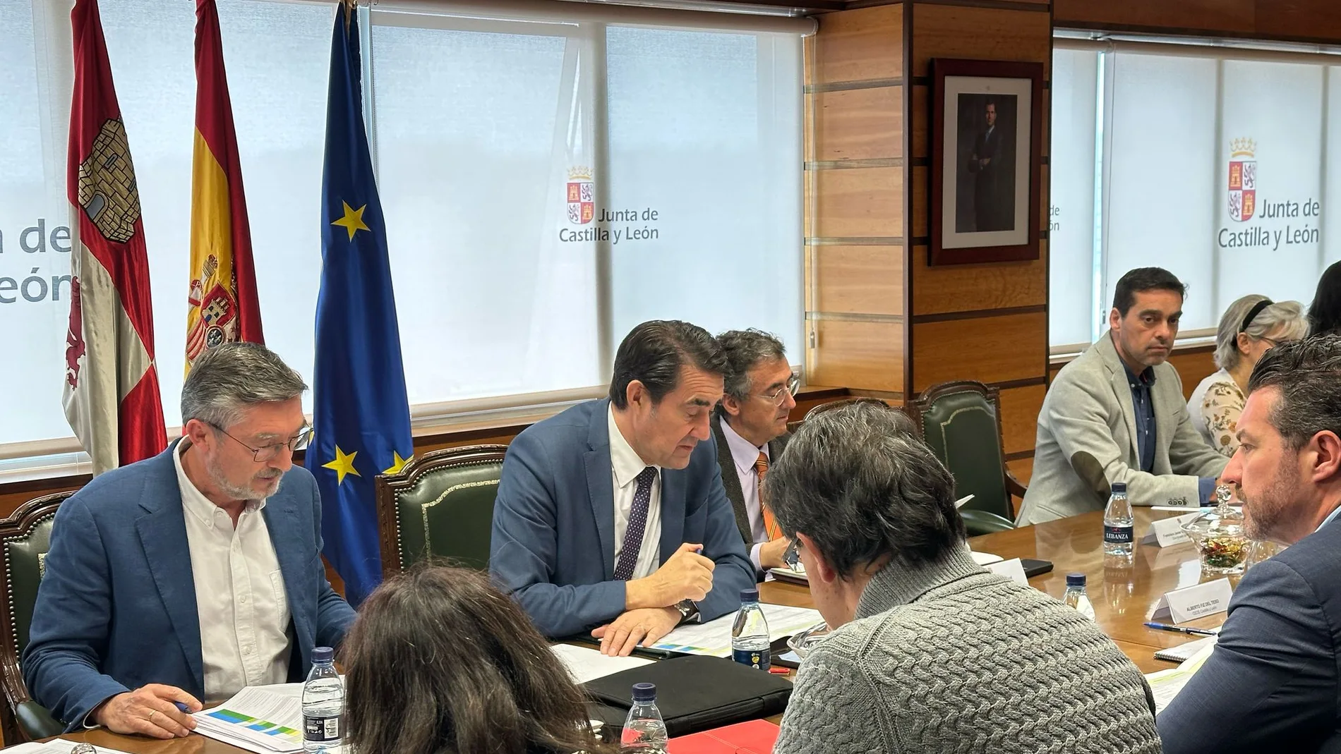 Suárez-Quiñones en la reunión de la comisión de seguimiento