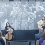 El acto comenzó con la interpretación de "Los olvidados", de Pedro Pastor