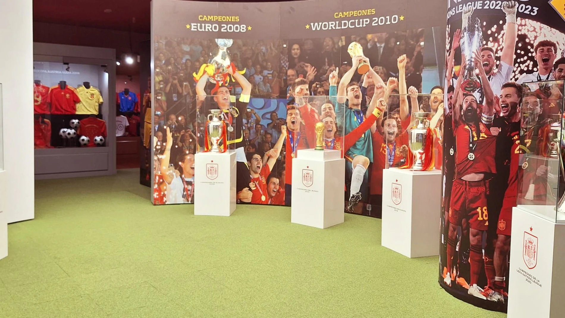 Sala de trofeos de la Federación Española de Fútbol