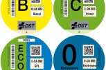 Distintivos medioambientales de la DGT
