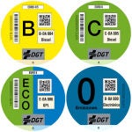 Distintivos medioambientales de la DGT