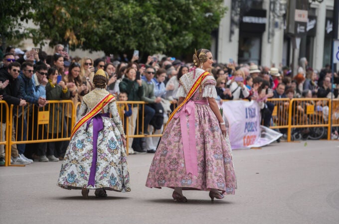 Mascletà por el Día de la Mujer en las Fallas de Valencia