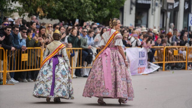 Mascletà por el Día de la Mujer en las Fallas de Valencia