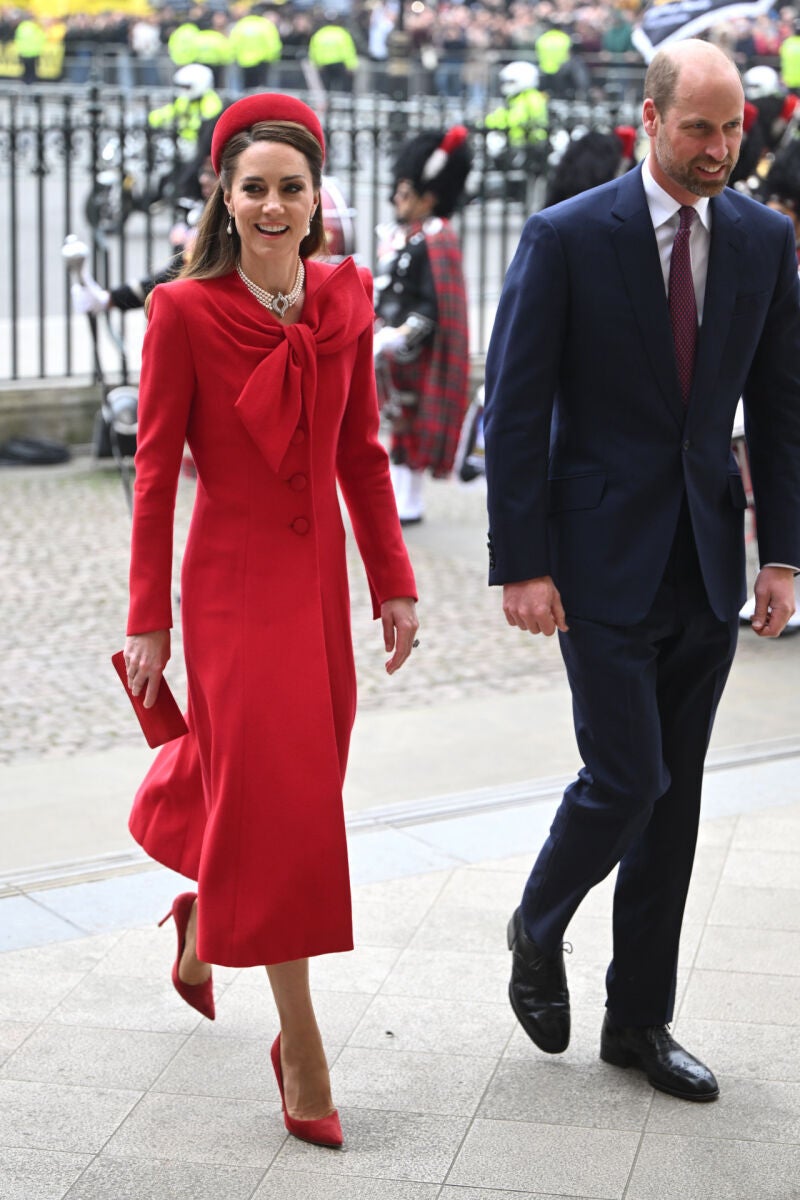 Kate Middleton con un &quot;total look&quot; rojo en el Día de la Commonwealth 