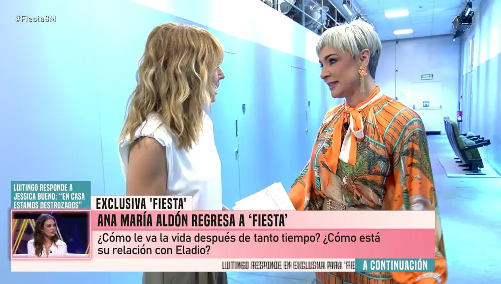 Ana María Aldón regresa a "Fiesta" tras meses alejada de la televisión
