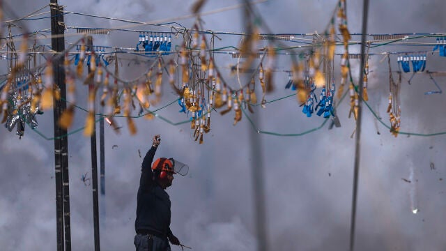 Mascletà a cargo de Pirotecnia Tomás, de Benicarló (Castellón)