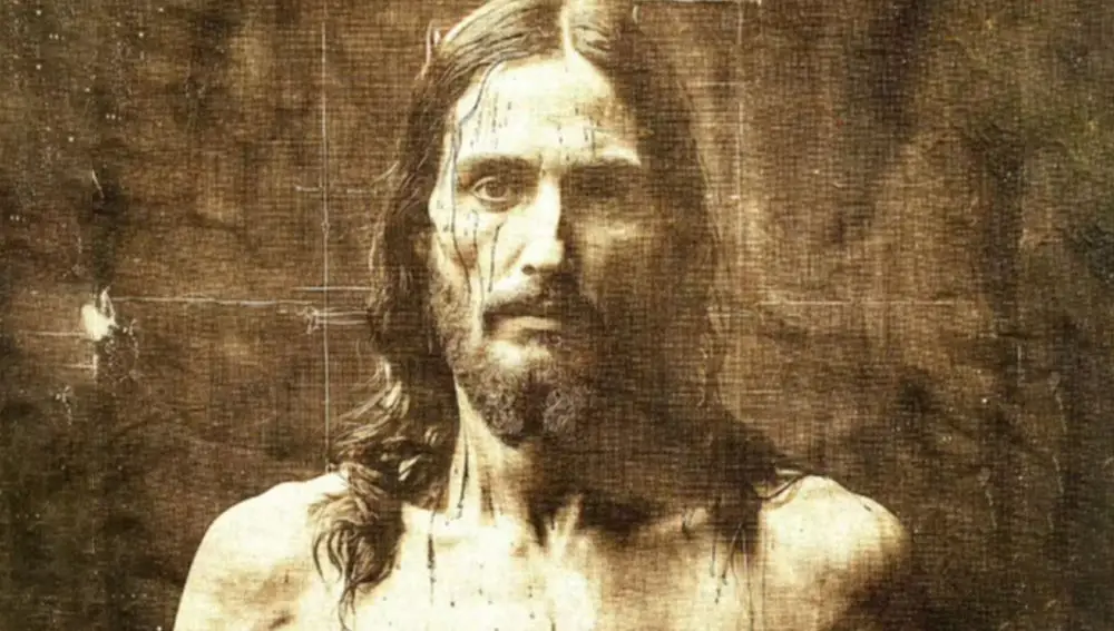 La imagen que la IA de Midjourney creó en base a la Síndone de Turín