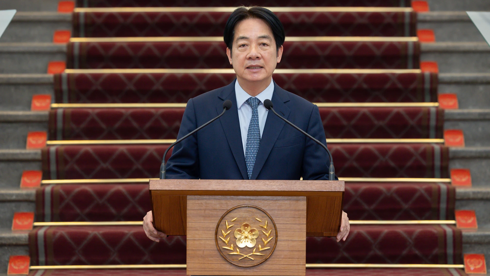 TAIPÉI, 13/03/2025.- El presidente taiwanés, el soberanista William Lai, anunció este jueves su intención de restaurar el sistema de tribunales militares para sancionar a aquellos soldados u oficiales en activo que colaboren con China, con el fin de contrarrestar el creciente número de operaciones de "infiltración" de Pekín contra la isla. EFE/ Oficina Presidencial de Taiwán// SOLO USO EDITORIAL/SOLO DISPONIBLE PARA ILUSTRAR LA NOTICIA QUE ACOMPAÑA (CRÉDITO OBLIGATORIO)