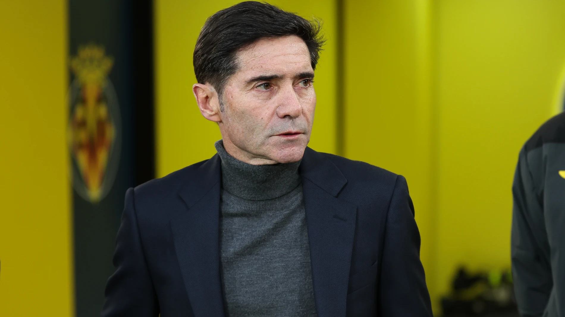 Marcelino Garcia Toral, head coach of Villarreal, looks on during the Spanish league, LaLiga EA Sports, football match played between Villarreal CF and Real Madrid CF at La Ceramica stadium on March 15, 2025, in Villarreal, Spain. AFP7 15/03/2025 ONLY FOR USE IN SPAIN