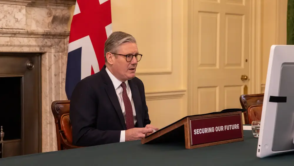 UK Prime Minister Keir Starmer hosts international leaders on a virtual call to discuss support for Ukraine