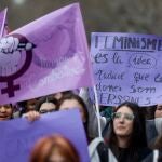 Manifestación en Valencia con motivo del 8M