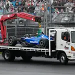 El Williams de Sainz no llegó a completar la primera vuelta