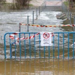 Credida del río Manzanares tras la borrasca Laurence