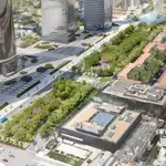 Recreación del nuevo entorno en superficie