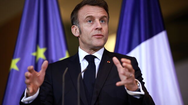 French President Macron visits Berlin