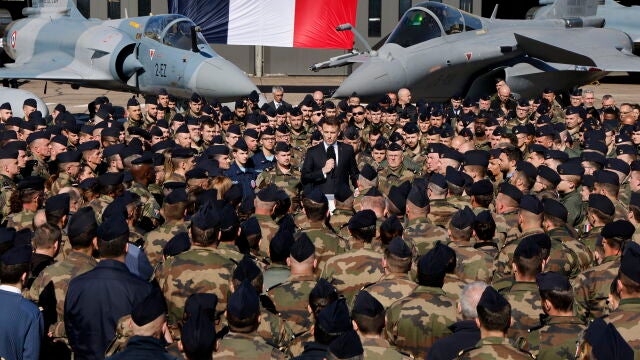French President Macron visits Luxeuil-Saint-Sauveur Air Base