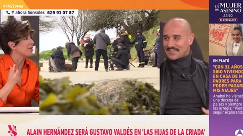 Alain Hernández, durante su intervención en el programa 'Y ahora Sonsoles'